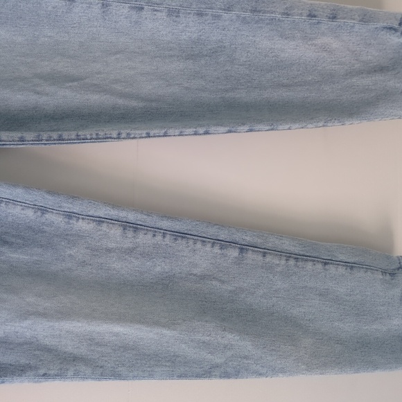 Veronica Beard Arya Exposed Button Fly Straight Leg Blue High-Waisted Jeans Sz26 - Picture 5 of 10